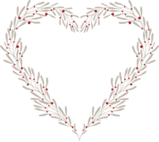 Heart of flowers png