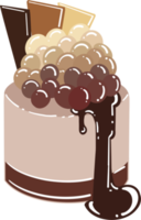 Illustration of Chocolate Cake png