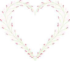 Heart of flowers png