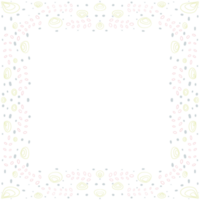 Simple Flowers Frame png