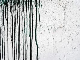 Abstract textured background with black paint smudges on a wall photo