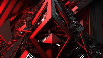 3D Abstract Red and Black Background by can be use as facebook cover photo