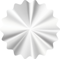 argento pendenza etichetta con metallo struttura. cromo distintivo nel stella forma. logo per originale prodotti. emblema illustrazione png