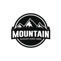 vector de diseño de logotipo de montaña