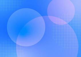 Abstract circle grid blue vivid pastel bubble dynamic presentation covers background vector