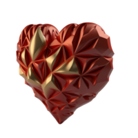 Valentines Day 3d Stereo Love Red Heart png