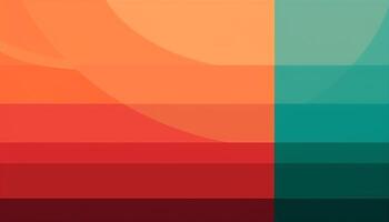 Simple minimalist retro color trendy background abstract colorful wallpaper and backdrop. Artistic digital art 3d rendering geometric line stripe bar element design material. photo