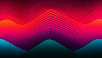 Simple minimalist retro color trendy background abstract colorful wallpaper and backdrop. Artistic digital art 3d rendering geometric line stripe bar element design material. Panoramic mountain wave. photo
