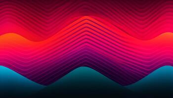 Simple minimalist retro color trendy background abstract colorful wallpaper and backdrop. Artistic digital art 3d rendering geometric line stripe bar element design material. Panoramic mountain wave. photo