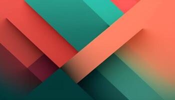 Simple minimalist retro color trendy background abstract colorful wallpaper and backdrop. Artistic digital art 3d rendering geometric line stripe bar element design material. photo