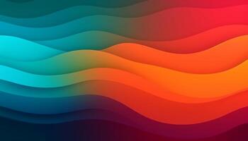 Simple minimalist retro color trendy background abstract colorful wallpaper and backdrop. Artistic digital art 3d rendering geometric line stripe bar element design material. wave. photo