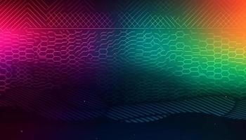 Simple minimalist retro color trendy background abstract colorful wallpaper backdrop. Artistic digital art 3d rendering geometric line stripe bar element design material. artificial neural network. photo