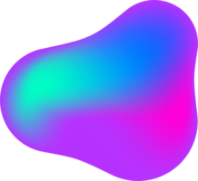 Gradient Klecks Form. abstrakt organisch zufällig form. Flüssigkeit Flüssigkeit Hintergrund. Amöbe Blase und Spritzen. Memphis Element png