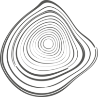 Tree rings organic pattern. Topography line circle. Nature wavy contour shape. Topographic icon png