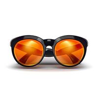 3D design of sunglasses over white background. . photo