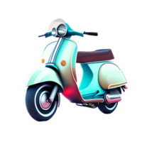 light blue scooter png