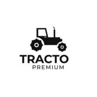 Vector tractor farm logo design illustration idea