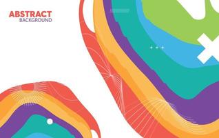 Modern abstract background. Cool colorful shapes composition vector