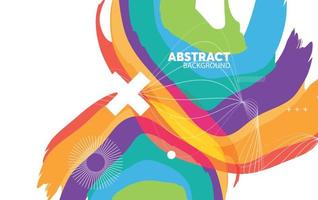 Modern abstract background. Cool colorful shapes composition vector