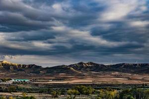 l calma otoño montaña paisaje desde Aragón España foto