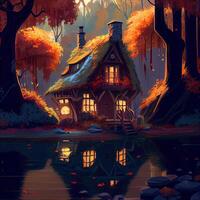 Autumn Cottage House - photo