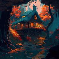 Autumn Cottage House - photo