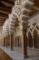 large historic  palace in saragossa spain on a warm sunny day inside photo