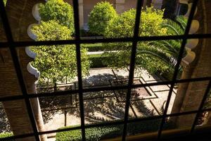 large historic  palace in saragossa spain on a warm sunny day inside photo