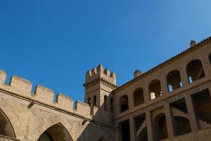 beautiful large historic palace  in saragossa spain on a warm sunny day photo