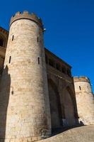 beautiful large historic palace  in saragossa spain on a warm sunny day photo