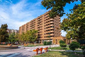 urban landscape in the city of Zaragoza, Spain photo