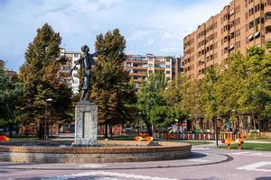 urban landscape in the city of Zaragoza, Spain photo