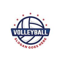 Volleyball logo design vector