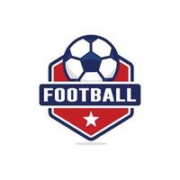 Football soccer logo design vector