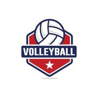 vóleibol logo diseño vector