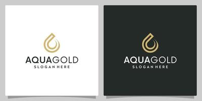 Water oil abstract logo design template with line style graphic design.  Travel vector illustration. icon, symbol, creative.