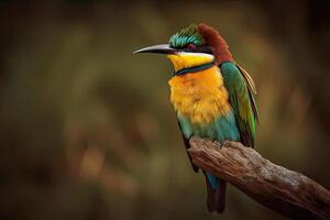 illustration of a bee eater photo