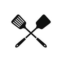 Spatula icon isolated on white background vector