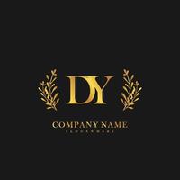 DY Initial beauty floral logo template vector