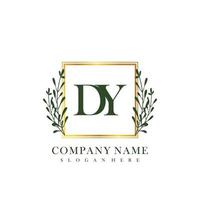 DY Initial beauty floral logo template vector