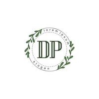 DP Initial beauty floral logo template vector