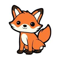 Cute Baby Fox vector