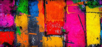 illustration of a multicolored concrete wall background photo