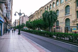 streets in the historic old town of Zaragoza, Spain photo