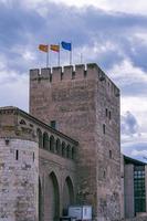 Moorish historic palace in the Spanish city of Zaragoza photo