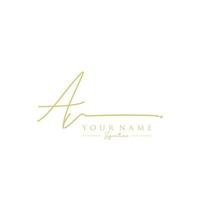 Letter AV Signature Logo Template Vector