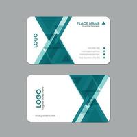 Professional business card, Printable horizontal and Vertical double sided corporate visiting card template vector