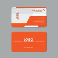 profesional negocio tarjeta, imprimible horizontal y vertical doble de un lado corporativo visitando tarjeta modelo vector