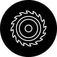 circular Sierra vector icono estilo