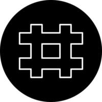 hashtag Vector Icon Style